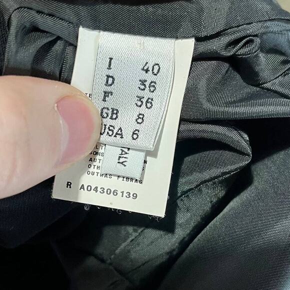 Moschino Cheap and Chic Dress Women Size 6 Black Bateau Neckline Mini Ruffled - Picture 4 of 7